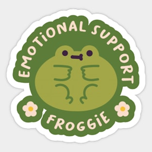 emotional support froggie Sticker